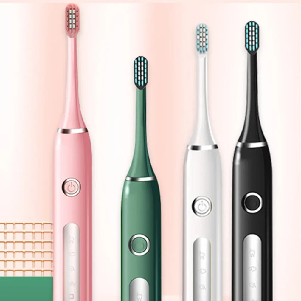 

Electric Toothbrush Rechargeable Toothbrush With Smart Timers 3 Brush Heads For Adult And Kids Dental Cleaning Tools