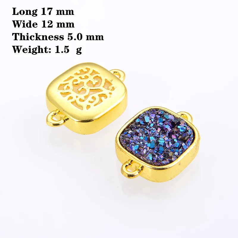 10 шт./упак. Имитация натурального с украшением в виде кристаллов бутон Разъем 17*12