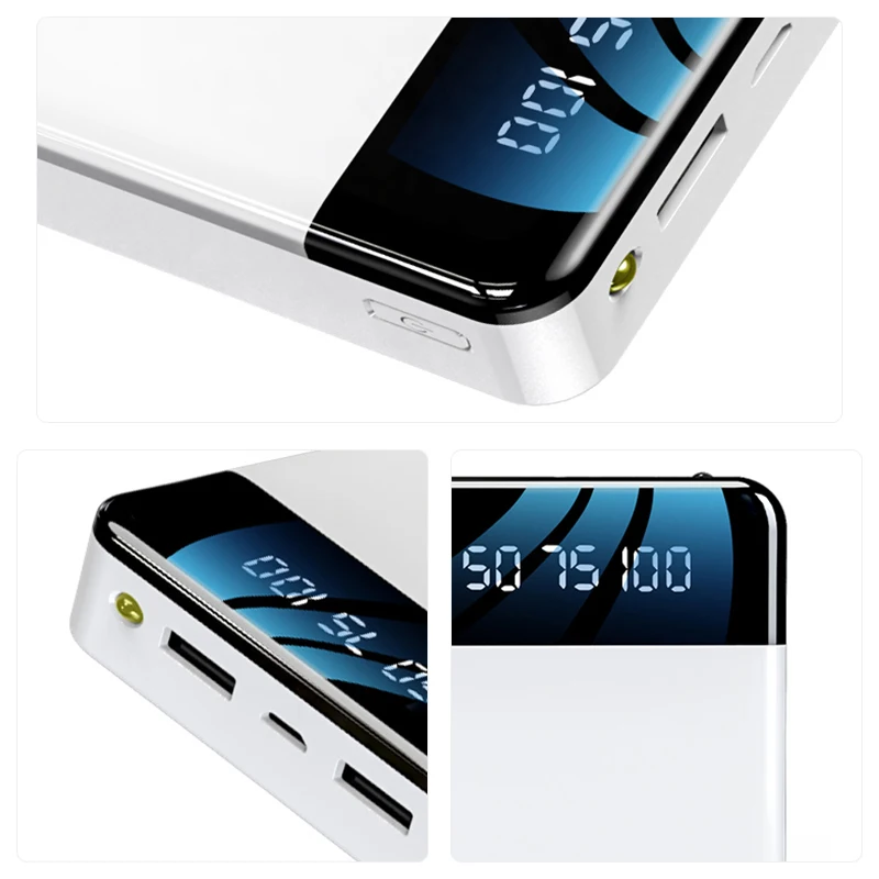 20000 мАч Внешний аккумулятор USB 20000 мАч Внешний аккумулятор для Xiaomi Mi iPhone samsung планшет внешний аккумулятор портативное зарядное устройство повербанк