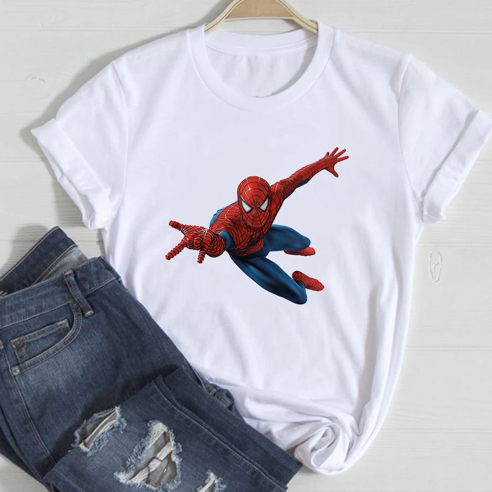 Лето 2021 футболки с принтом Marvel для начинающих футболка унисекс большого размера d