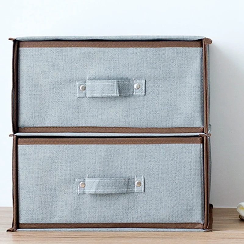 

Double Layer Underwear Storage Box Drawer Fabric Underwear Storage Box Household Storage Cabinet Box Clothes Wardrobe Organizer