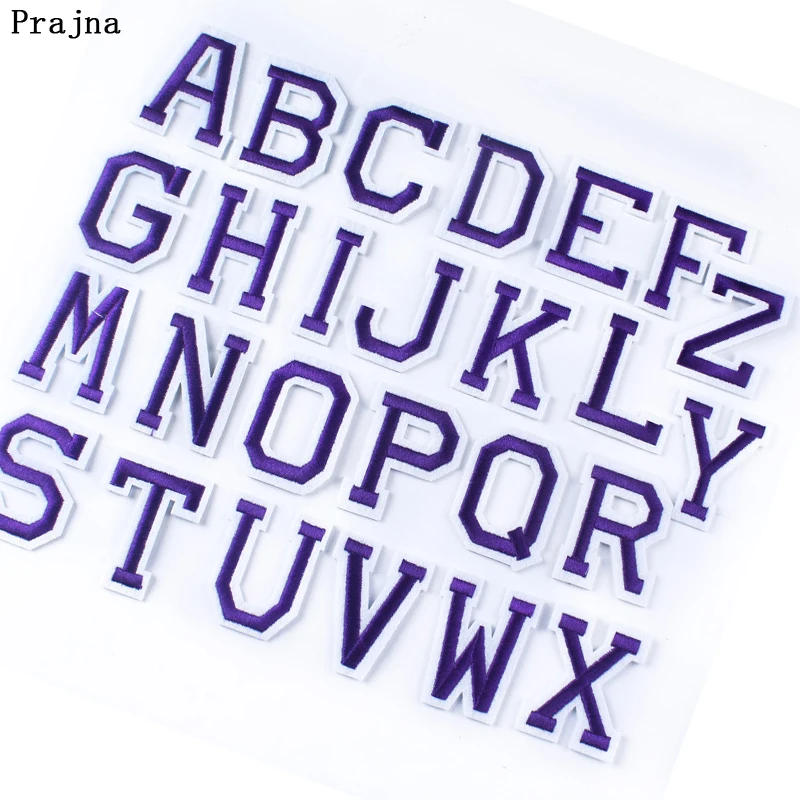 Праджня 26 шт. английские буквы гладить на нашивки одежду tranfers для одежды наклейки