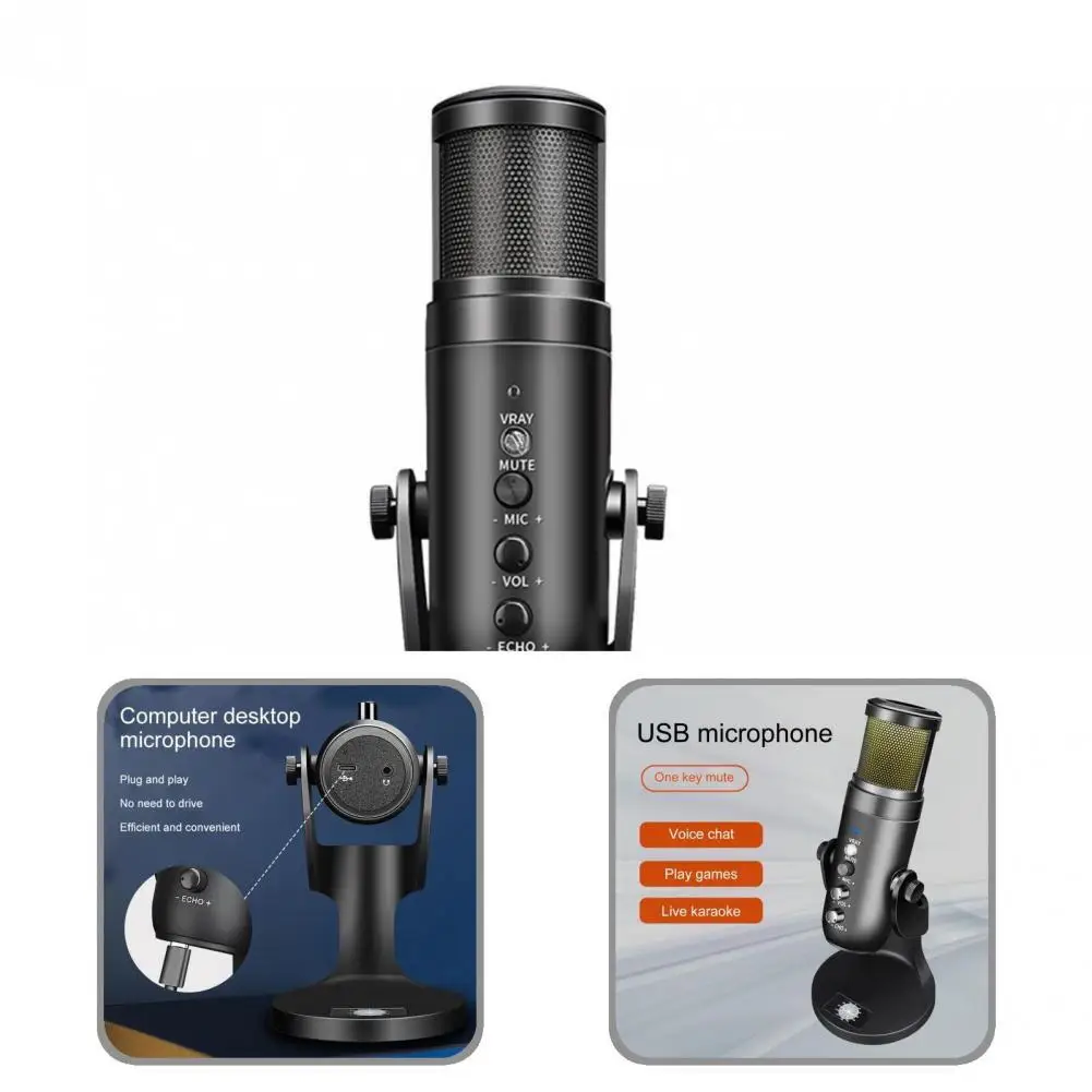 

Fine Workmanship ABS Dynamic Light Effect Handheld Microphone for Chatting
