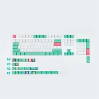 anime 128 keys frog pbt 5 face dye sublimation cherry profile keycaps for mechanical keyboard gh60 gk61 gk64 84 87 104 108