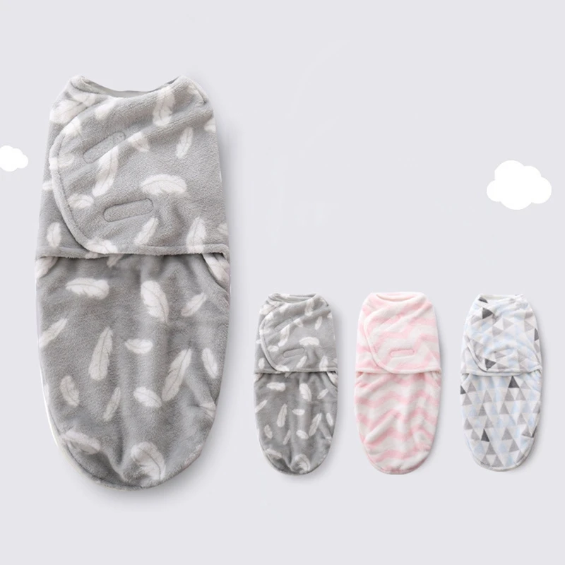 

Winter Warm Baby Sleeping Bags Soft Zipper Swaddle Infant Sleepsacks for Newborn Wearable Stroller Blanket Sleeping Pram