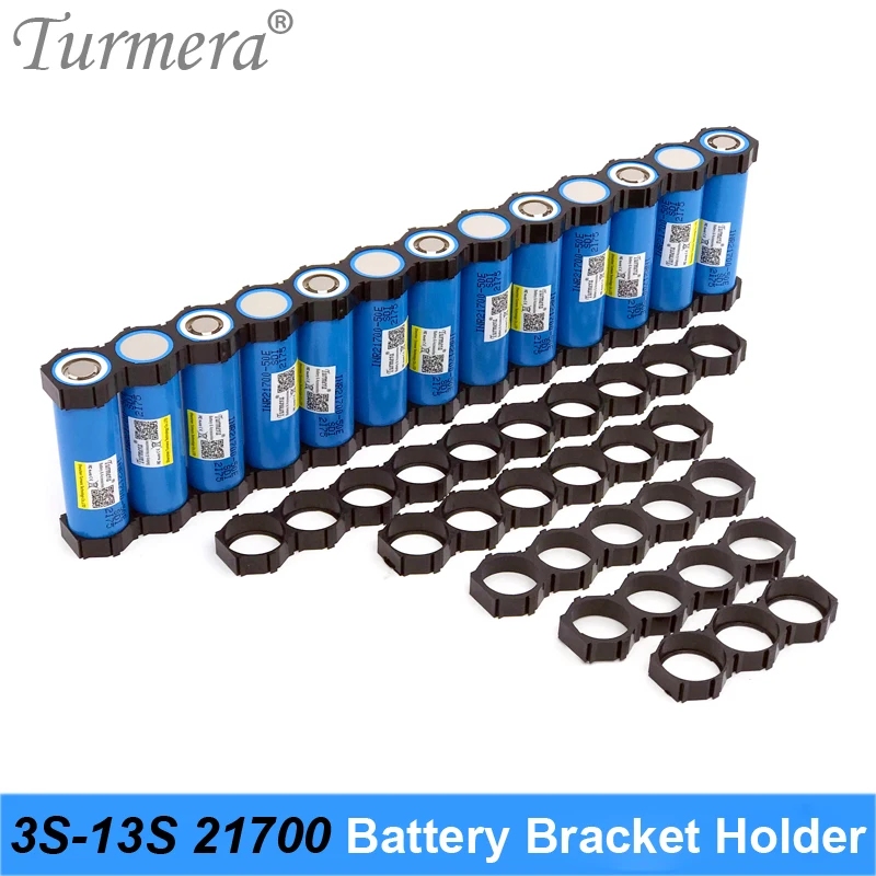 

Turmera 10Piece 21700 Lithium Battery Bracket Holder 21700 Spacer 3S 4S 5S 6S 10S 13S Assemble for 36V 48V Electric Bike Battery
