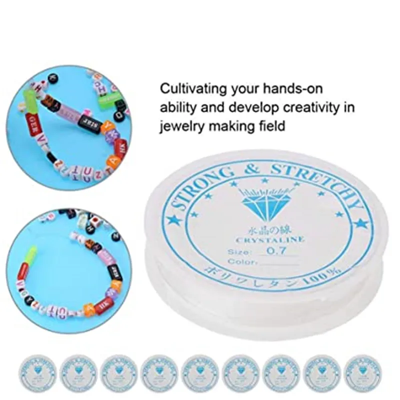 Прозрачная эластичная лента для бисероплетения 1 рулон 5 м 7 10 11 - купить по