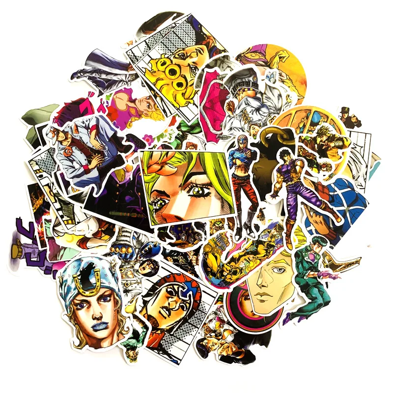50 шт./компл. аниме наклейки JoJo Невероятные приключения Аксессуары для косплея