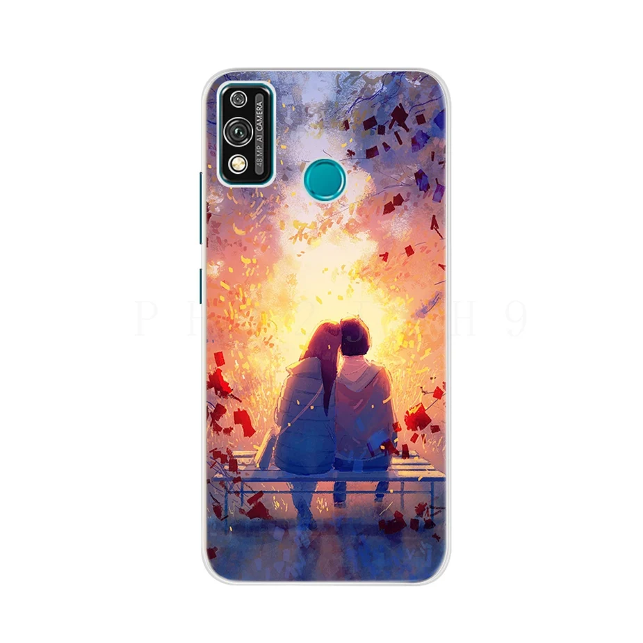 Чехол для Huawei Honor 9X Lite милый модный мультяшный чехол мягкий силиконовый Coque Fundas 9 X |