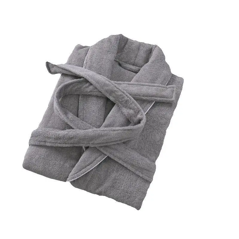 

Robe Couple Nightgown Kimono Gown Cotton Toweling Terry Sleepwear Soft Nightwear Men And Women Home Bathrobe Hotel Robe