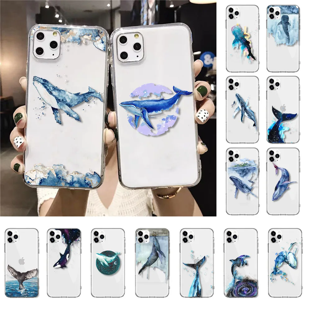 Косатка принт океанические животные чехол для мобильного телефона iPhone 11 12 pro XS Max