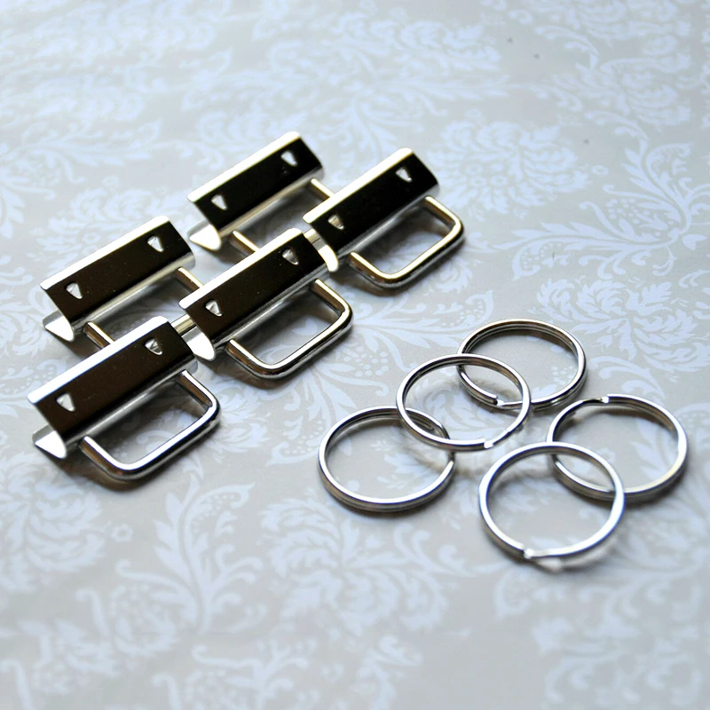 10 шт. брелок для ключей металлическая фурнитура раздельное кольцо запястья