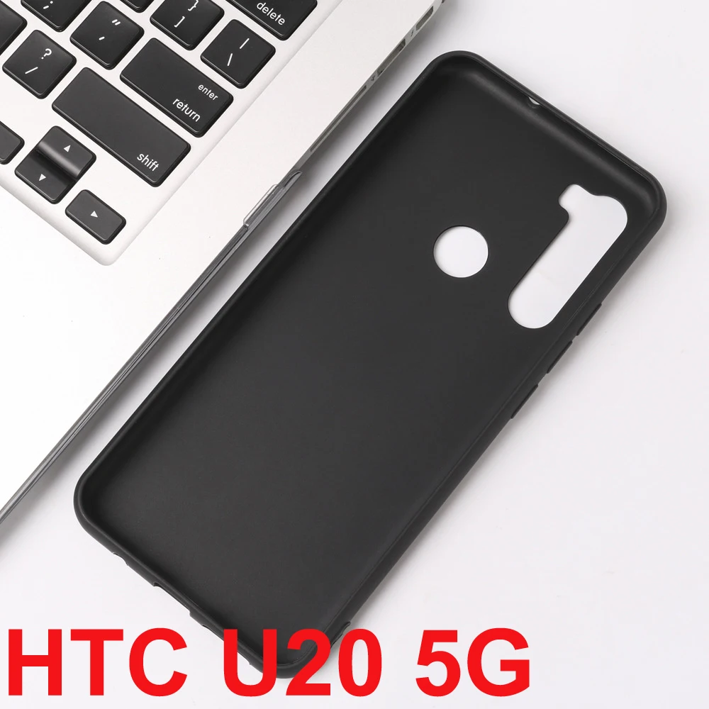 For HTC U20 5G Case Silicon Cover Soft TPU Matte Black Phone Protector Shell For HTC U20 5G Protective Cover Capa Coque 6.8"