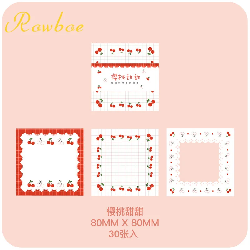 ROWBOE милые канцелярские принадлежности девушка сердце post it ins японские note корзина