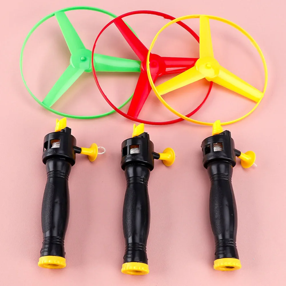 

10pcs String Flying Saucer Funny Flying Disc Toys Child Outdoor Toys