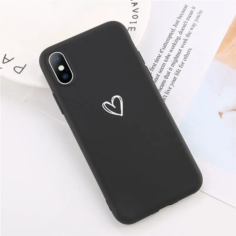 3532B Силиконовый чехол Moskado для iPhone X XR XS Max 7 8 6 6s Plus 5 5S SE Love Heart Letter чехол для телефона с рисунком в виде животного мягкий чехол из ТПУ - Цвет: 3532B