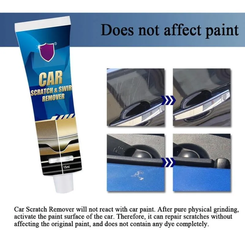 

15ml Car Body Compound Wax Paint Paste Set Scratch Pro Care Fix Grinding Repair Auto Styling Kit It Compound Paint Polishin Z3X0