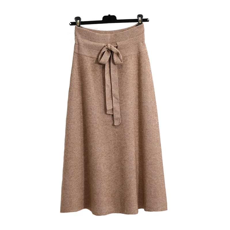 2019 женские юбки Длинные вязаные зимние плотные #299|Женские юбки| |