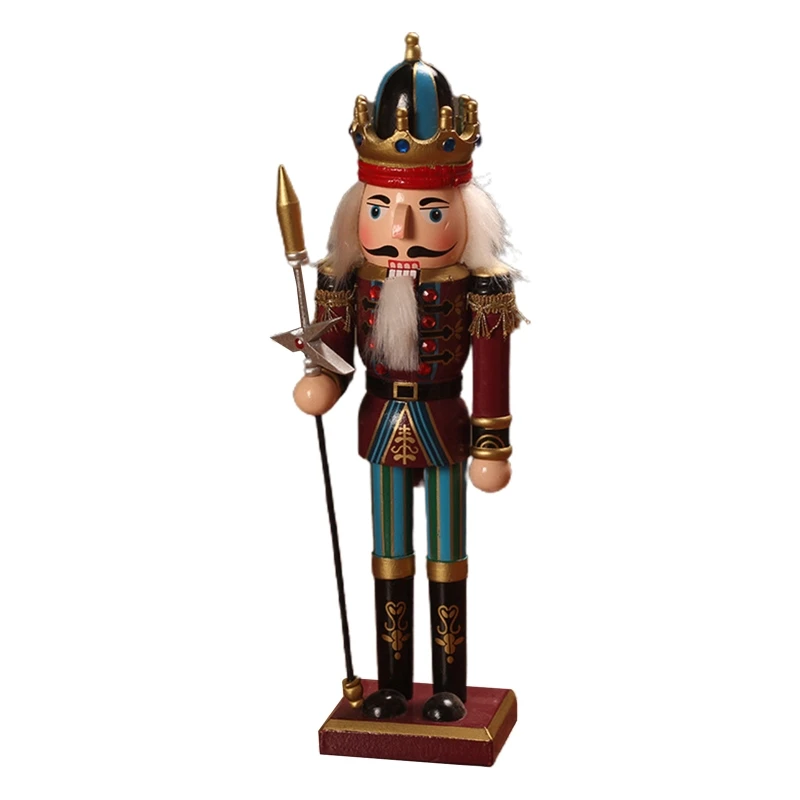 Wooden Nutcracker Soldier Doll Music Box Kids Toy Handicrafts Home Desktop Decoration Xmas Christmas | Игрушки и хобби