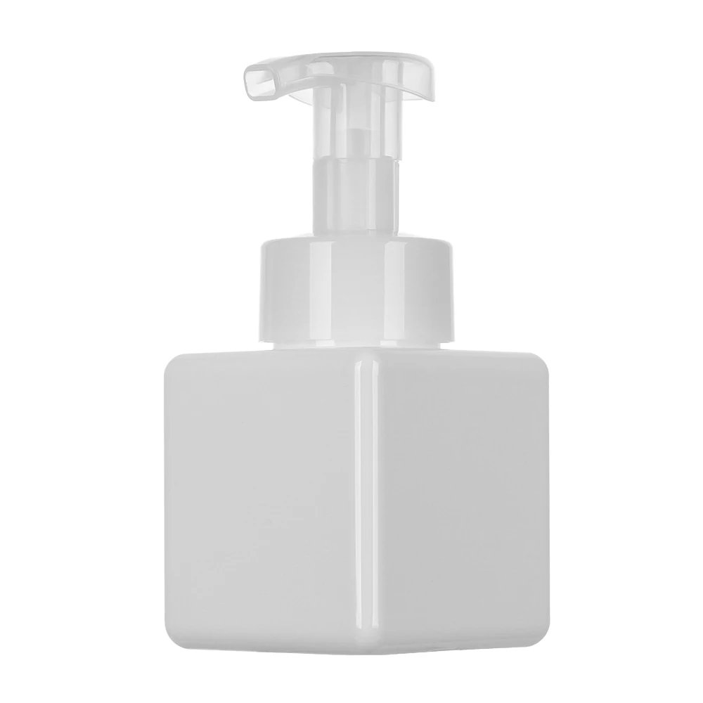 250ml White 250/450 мл портативный дорожный квадратный мусс бутылка для жидкого мыла емкость для лосьона пресс душ косметический красочный дозатор для мыла - Цвет: 250ml White