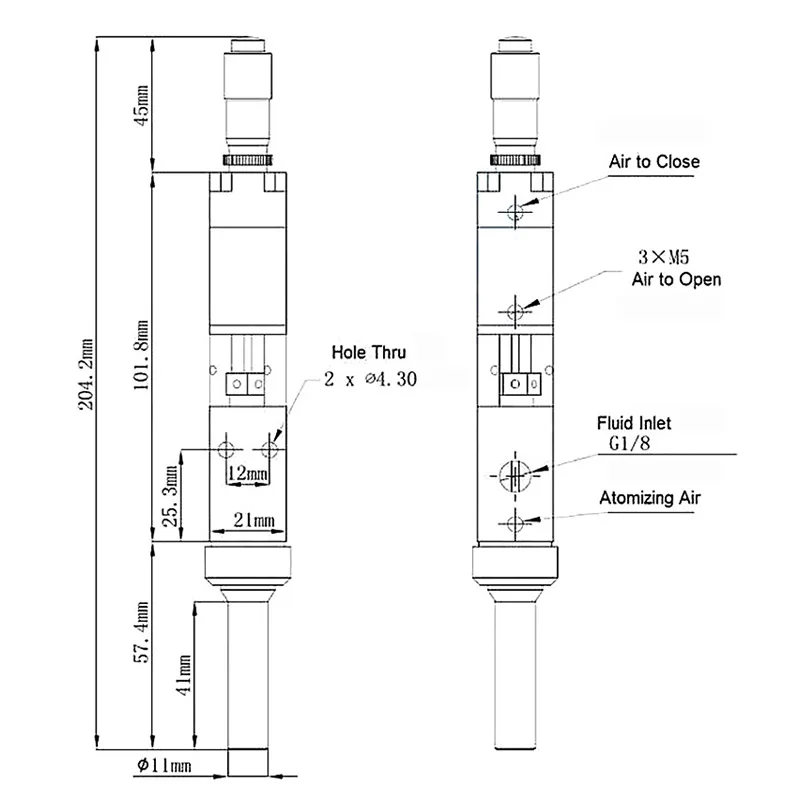 Высокочастотный клеевой распределительный пневматический распылительный