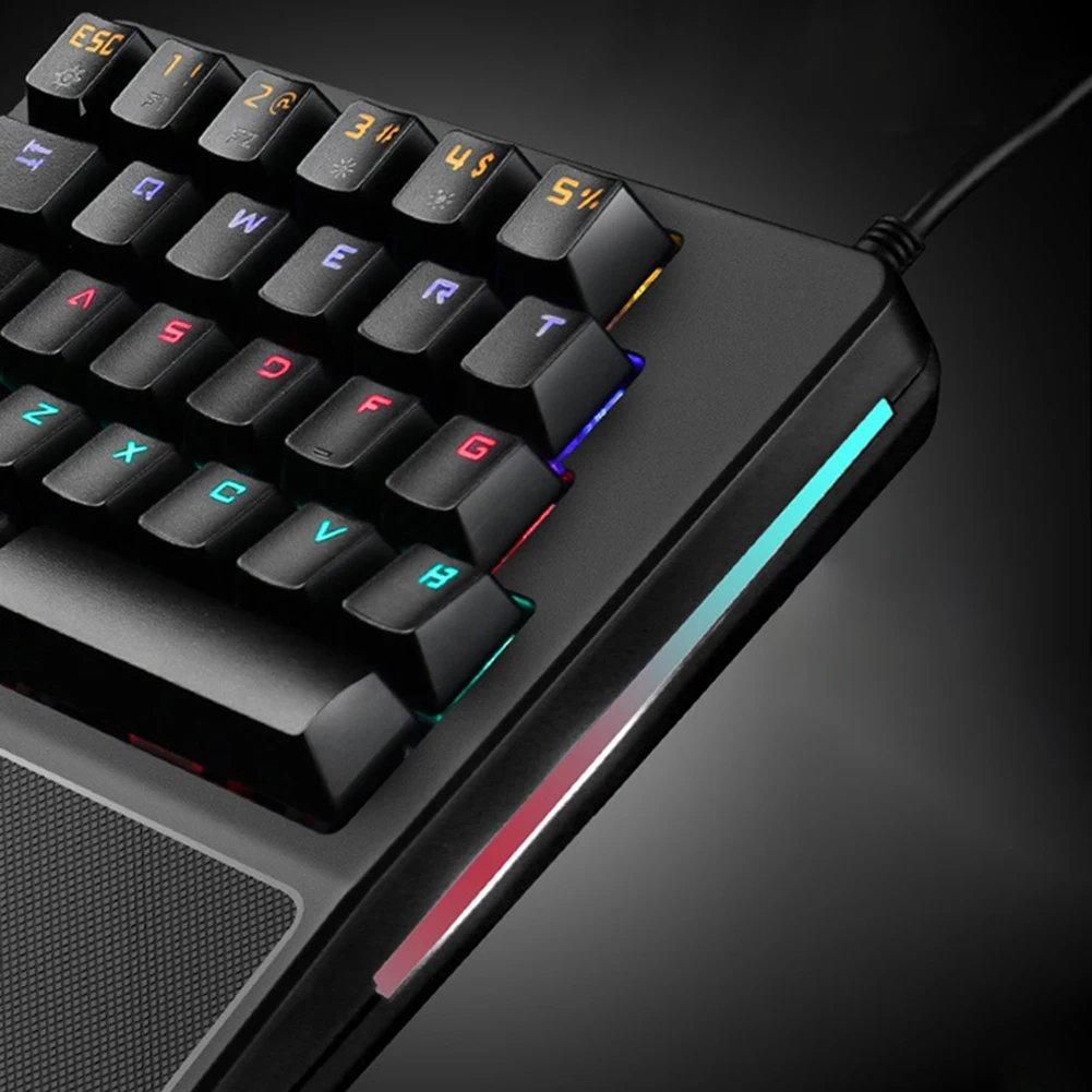 28 клавиш Одноручная игровая клавиатура мышь механическая мобильная мини