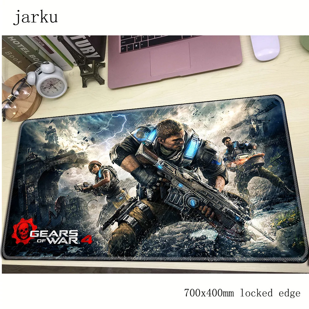Игровой коврик для мыши geats of war 700x400x3 мм эргономичный большие подарки аксессуары