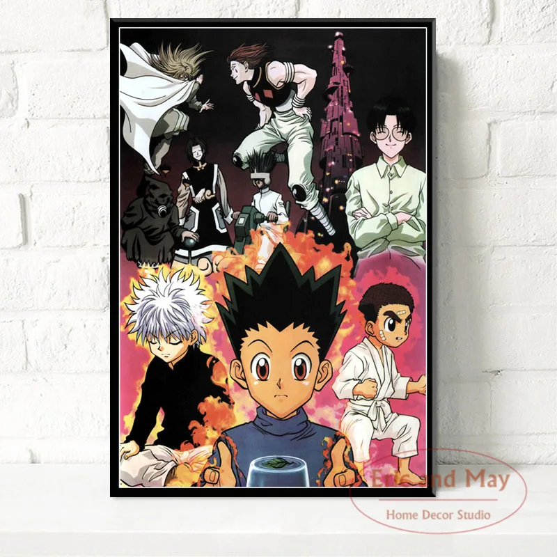 Японские Аниме Hunter X постеры и принты холст живопись настенные картины для
