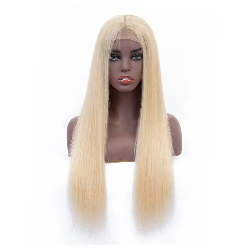 Парики из натуральных волос Bestsojoy прямые 13х4 блонд | Шиньоны и парики