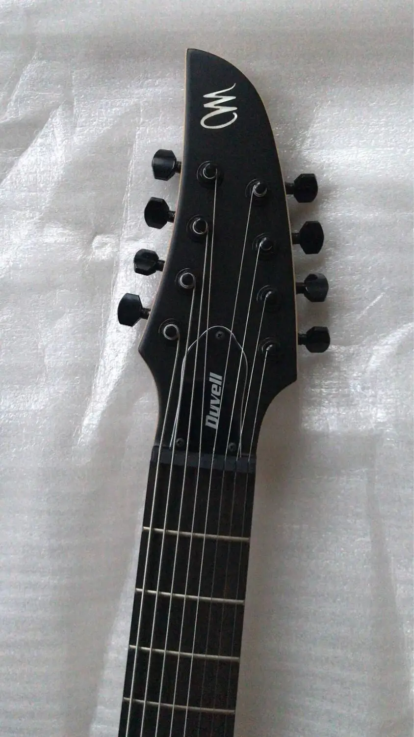 Новое поступление китайская гитара 7 струн электрическая цельный гриф кленовый