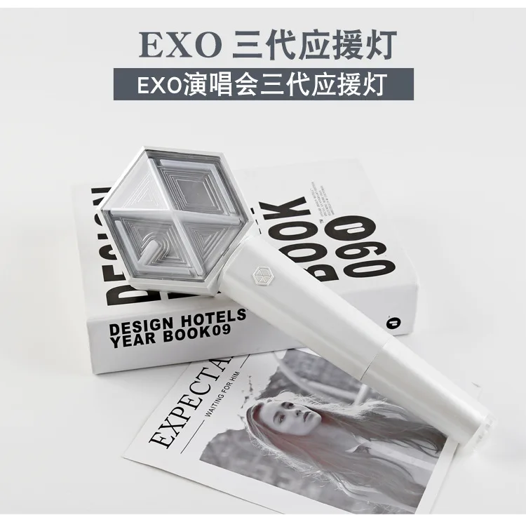 KPOP EXO ver.3album светильник-палочка Sehun Chanyeol концертный хип-хоп светящийся светильник для фанатов Подарочная коллекция kpop EXO светодиодный светильник