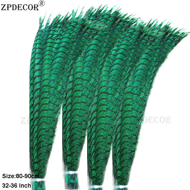 ZPDECOR 80 90 см 32 36 дюймов окрашенные перья фазана зебры|Перо| |