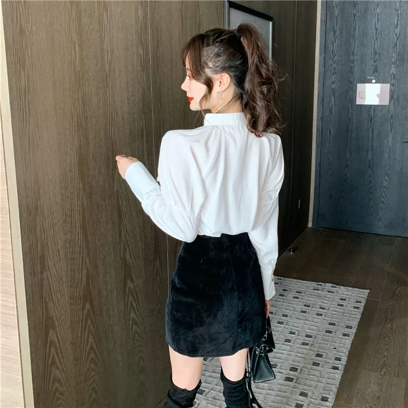 

White Shirts Spring Autumn Loose Blouses Women's Clothing Fashion Brand Ladies Tops Korean Clothes New Blusas Mujer De Moda