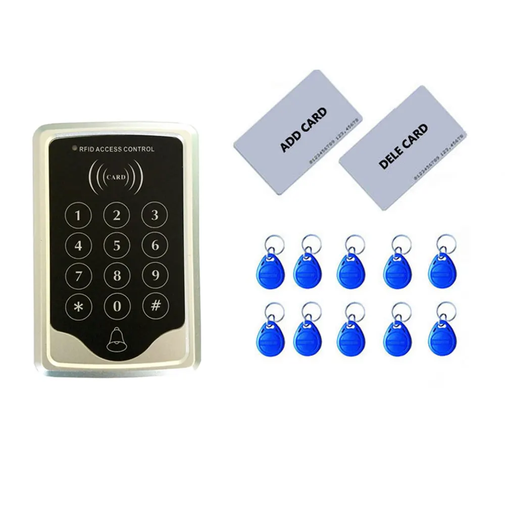 RFID 125 кГц идентификационная карта автономная клавиатура контроля доступа с 2шт