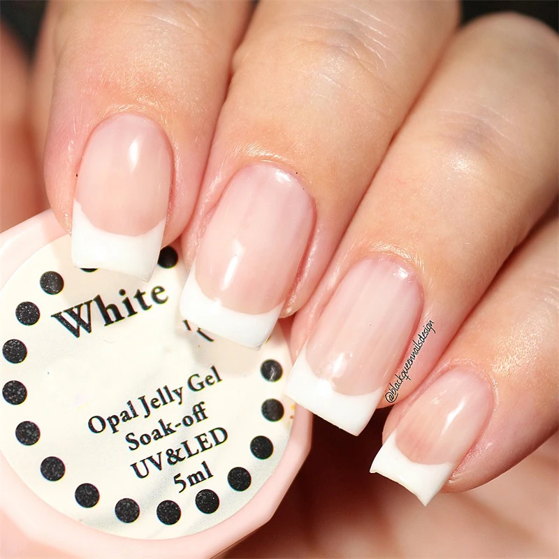 Кисть для ногтей в форме полумесяца с французским наконечником акриловая ручка