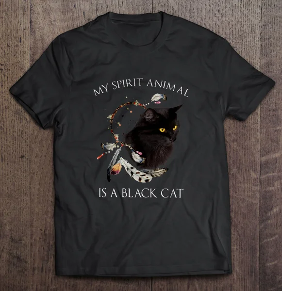 My Spirit Animal Is A Black Cat - T-shirts the bartender is my spirit