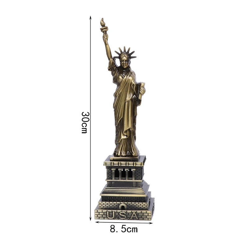 

USA Landmarks Statue of Liberty Metal Model Desk Decoration Gadget Craft Gift