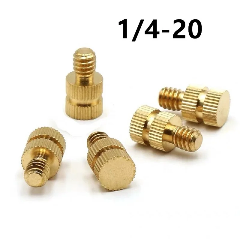 

50PCS Photographic equipment holder accessories 1/4-20 knurled injection molded copper nut embedded copper screw