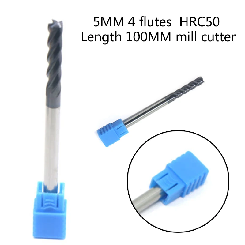 

Extra Long Shank End Mill Tungsten Carbide Cutter Tool 4 Flutes Equipment