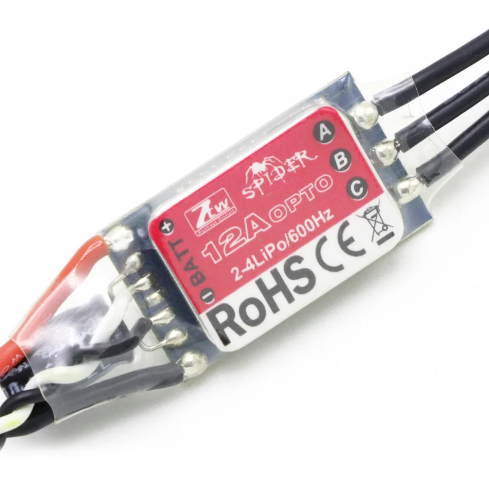4 шт./лот ZTW Spider Series 3-6S 12A 20A 30A 40A 50A 60A OPTO ESC-SimonK для многороторного самолета