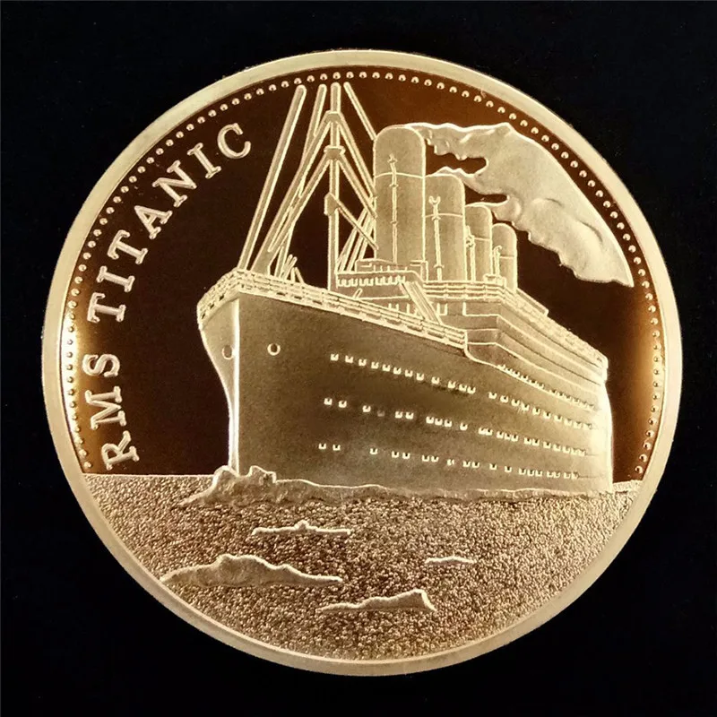 Commemorative Coin Titanic Ship Incident Collection Arts Gifts BTC Bitcoin Jewelry Finding Components | Украшения и аксессуары
