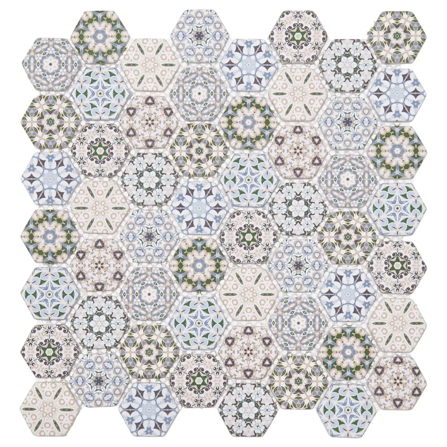 

1M2 (13 PCS TILES) Glass mosaic tiles for interior wall , kitchen backsplash