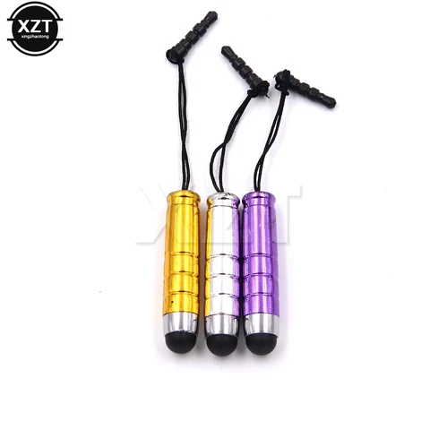 10 шт., мини-стилус с тонкими точками, универсальный емкостный экран, сенсорная ручка, стилус для умных ноутбуков, планшетов, ручек с пылезащитными заглушками