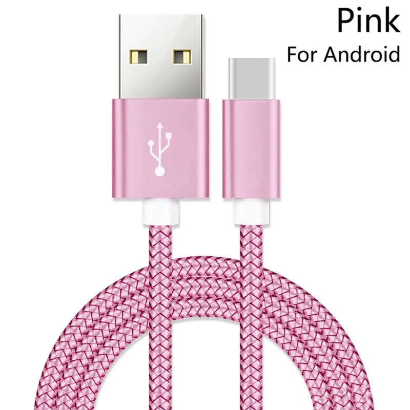Розовый Тип usb C кабель USB C кабель для быстрой зарядки передачи и синхронизации данных провода 2.4A 0,25/1/2 M для LG G5 SE G6 G7 Q8 V20 V30 V30S ThinQ Android телефон - Цвет: Розовый