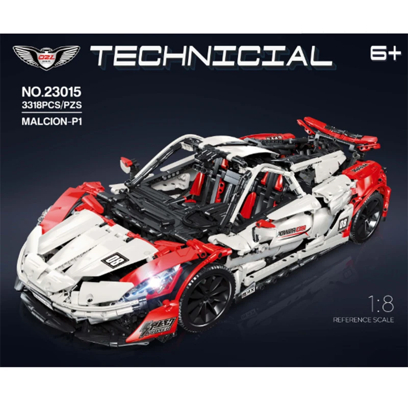 

IN STOCK 23015 3318Pcs New Series P1 Super Race Car Model Building Blocks Bricks Educatonal Toys Birthday Christmas gift