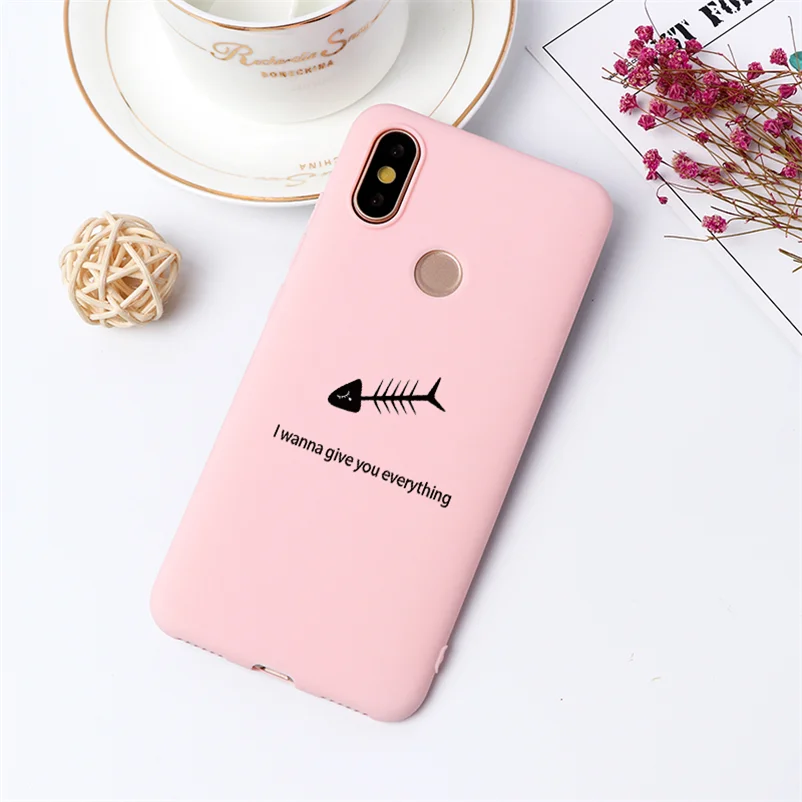24Kfe-heiyugu Черный, розовый матовый чехол для телефона для Xiao mi Red mi 7A 8 5 Plus 6A Note 8 5A 5 6 7 Pro mi A1 A2 A3 8 Lite 9 SE 9T F1 CC9 CC9e TPU Защитный чехол - Цвет: 24Kfe-heiyugu