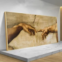 abstract art the creation of adam poster and prints on the wall famous canvas paintings art pictures for living room decor