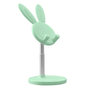 for cute bunny phone holder desktop cell phone stand height angle adjustable for iphone ipad tablet free global shipping