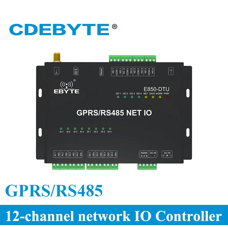 E850 DTU (4440 GPRS) переключатель аналогового сигнала приема модема GPRS 12 канальный выход