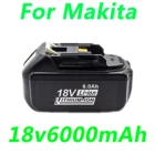 Сменный литий-ионный аккумулятор Makita 18 в, 6000 мАч, совместимый с BL1860, BL1850B, BL1840, BL1830B, BL1845, BL1835, BL1815B, BL1820